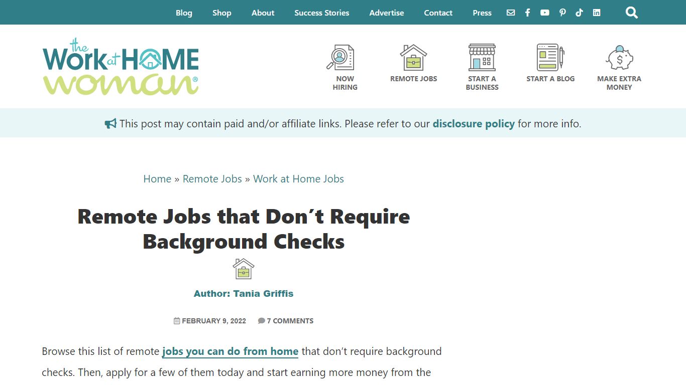 Remote Jobs that Don’t Require Background Checks - The Work at Home Woman